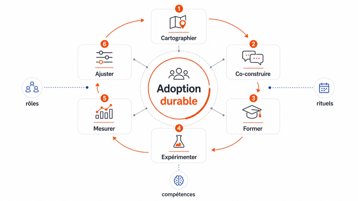 Modèle d'adoption durable de l'automatisation IA
