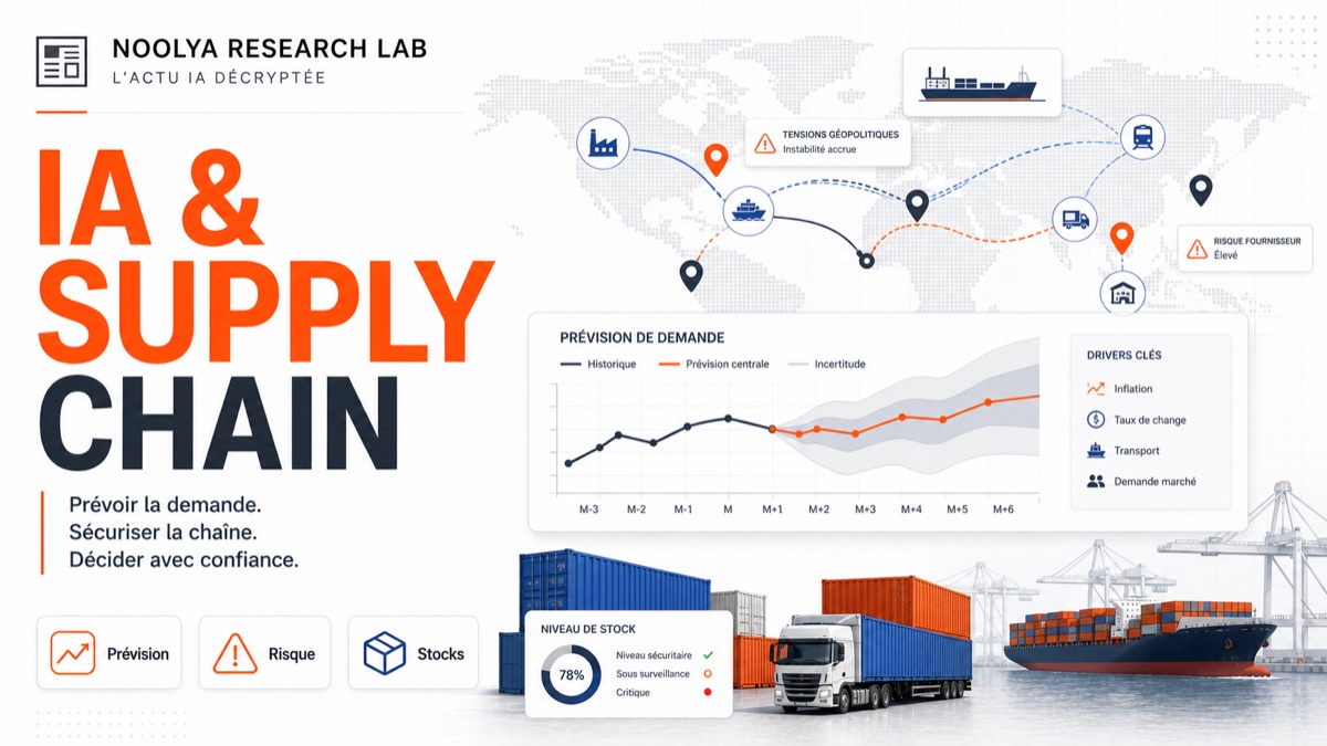 Couverture éditoriale IA et Supply Chain : prévision de la demande sous incertitude géopolitique